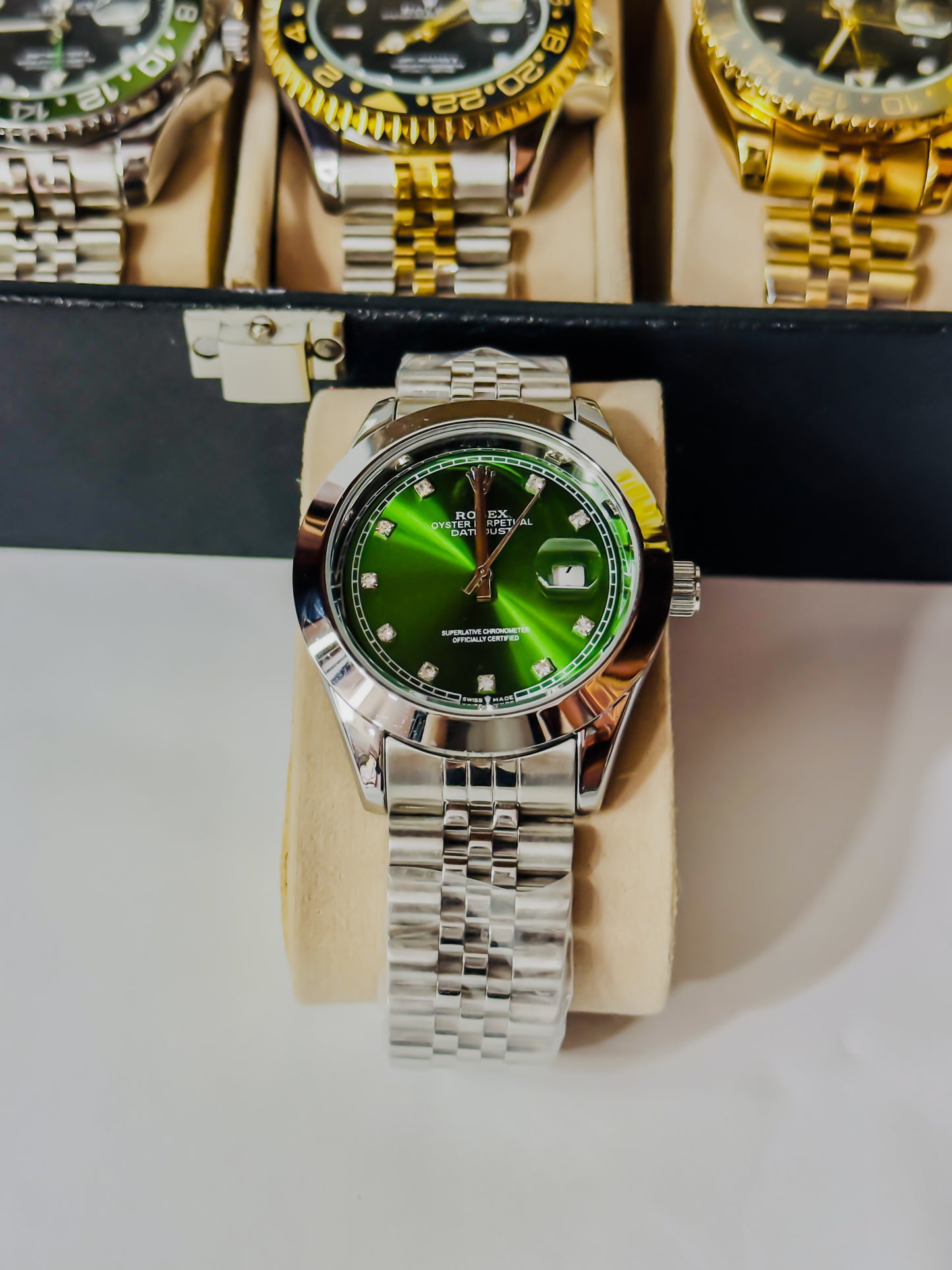 Date Just - Green & Silver Edition