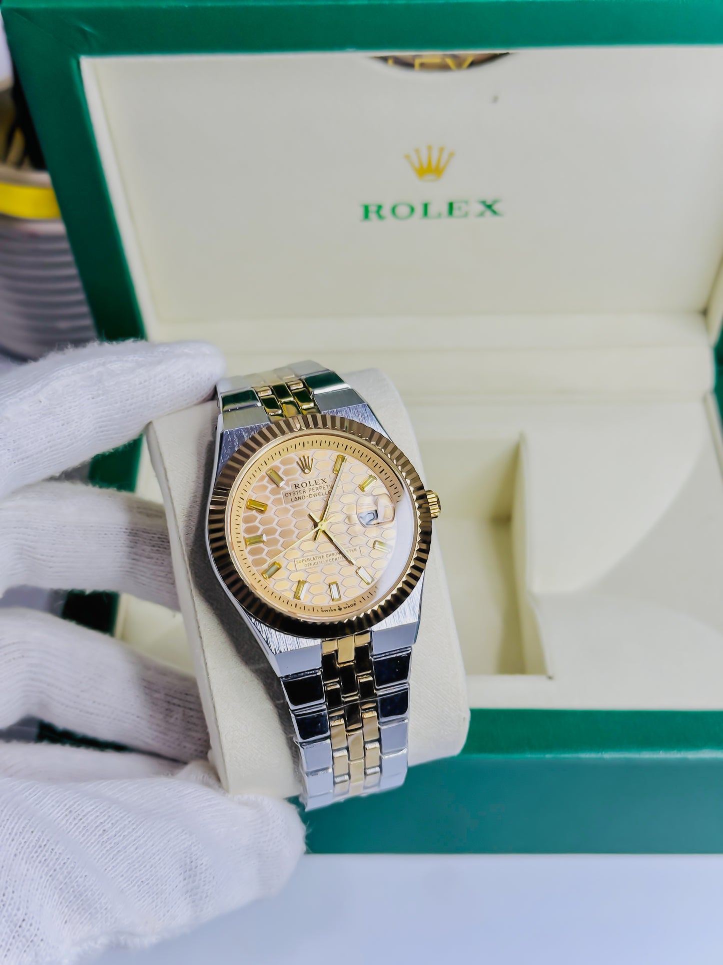 Rolex Land Dweller - Premium Dual Golden Dial