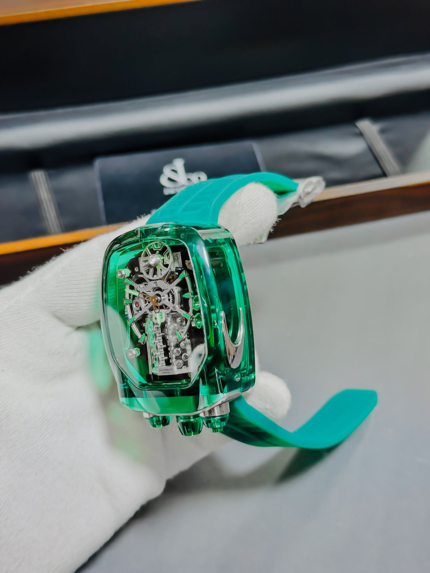 Jacob&Co Bugatti Chiron Green - Master Transparent Edition