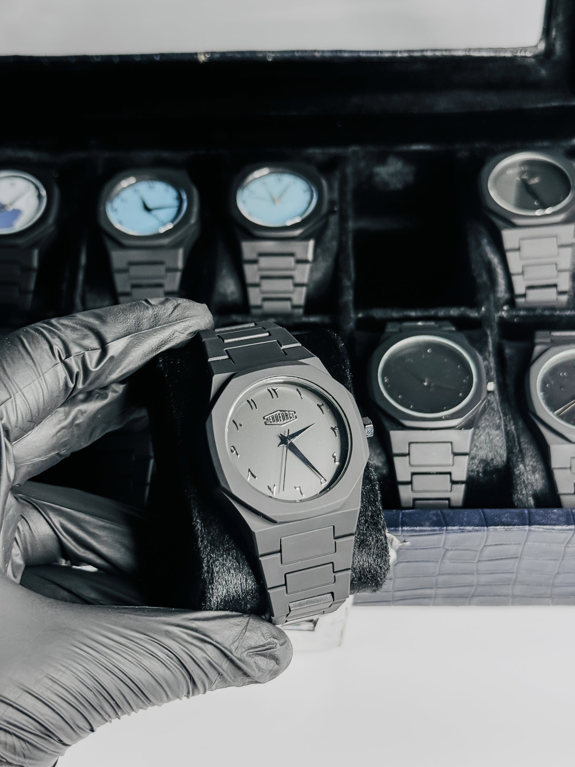Black Arabic Aura Watch - Hero Face