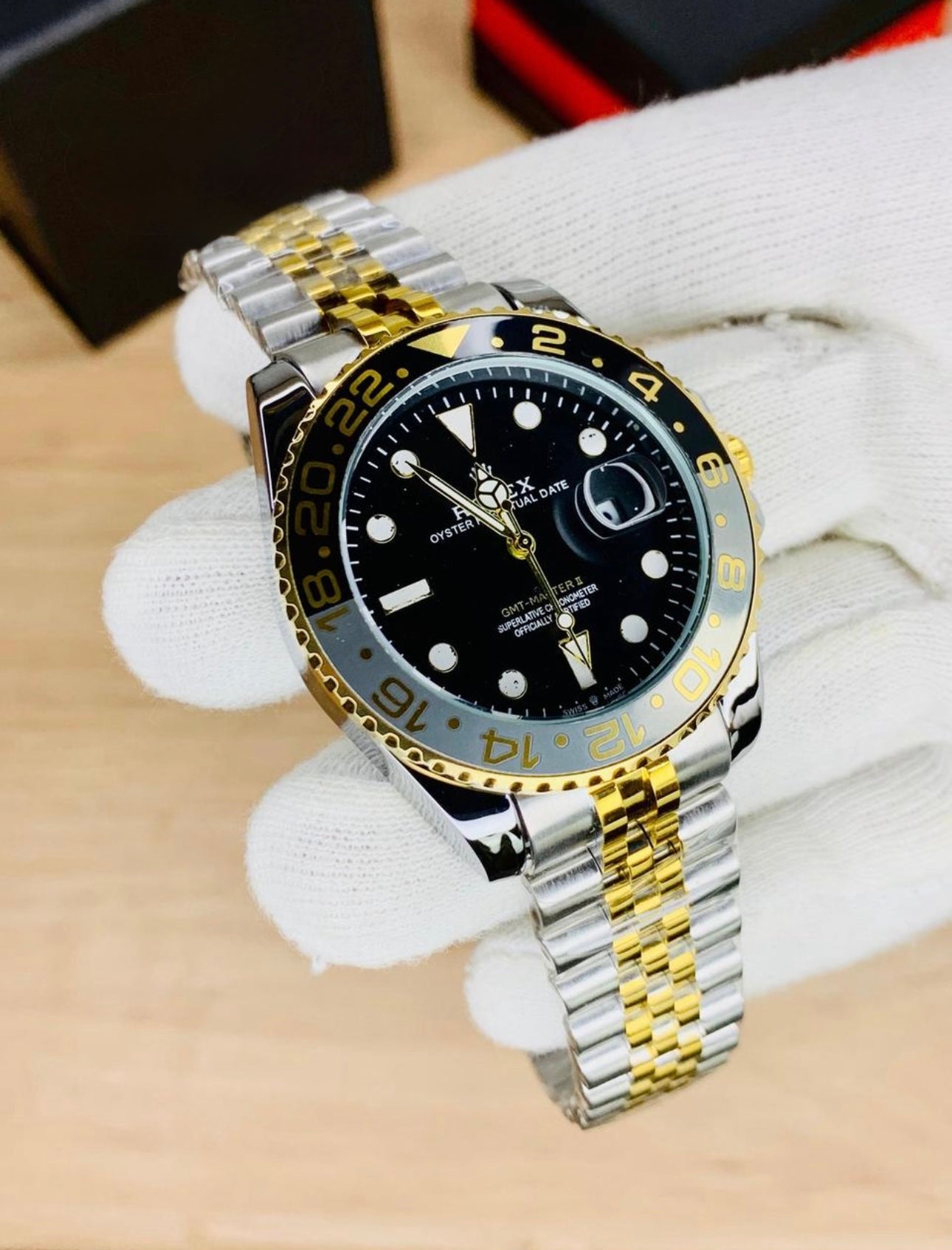 Rolex GMT Dual | Silver - Golden