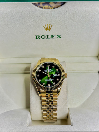 Rolex Royale Date Just Golden - Green Dial Edition