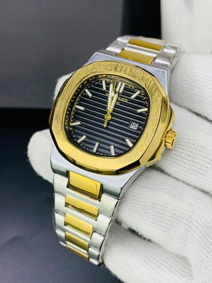 Patek Philippe Nautilus- Two Tone - Black Dial