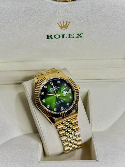 Rolex Royale Date Just Golden - Green Dial Edition