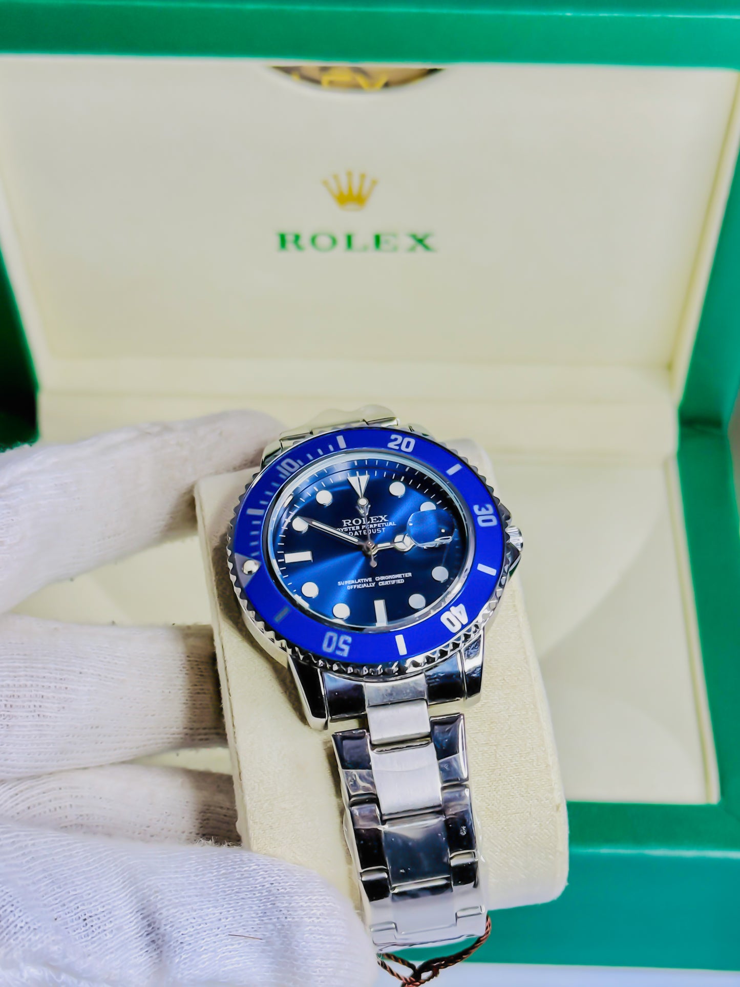 Rolex DeepSea Noir – Premium Silver-Blue Edition