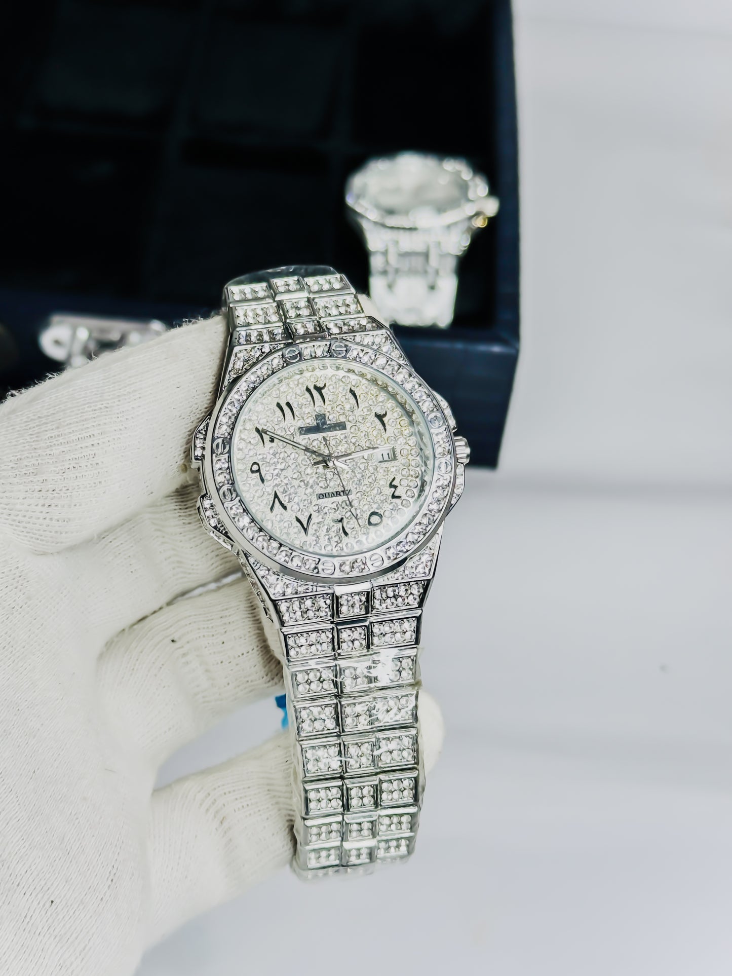 Arabic Style Full Stone Watch