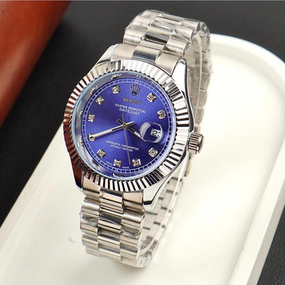 Royale Date Just - Silver Blue
