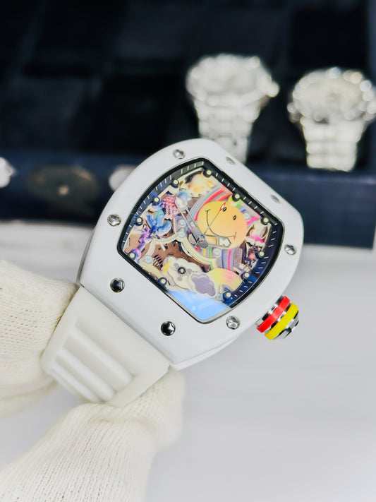 RM White Smiley - Strap Edition