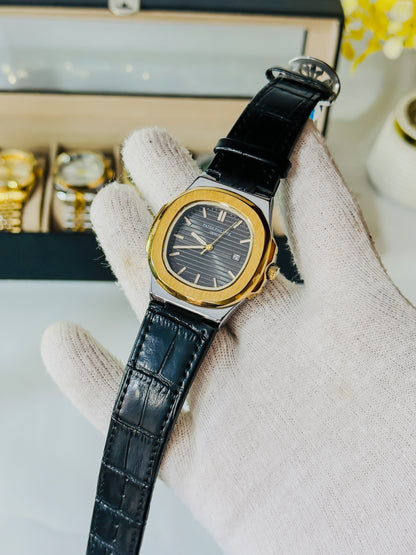 PP Two Tone Dial - Black Leather Edition