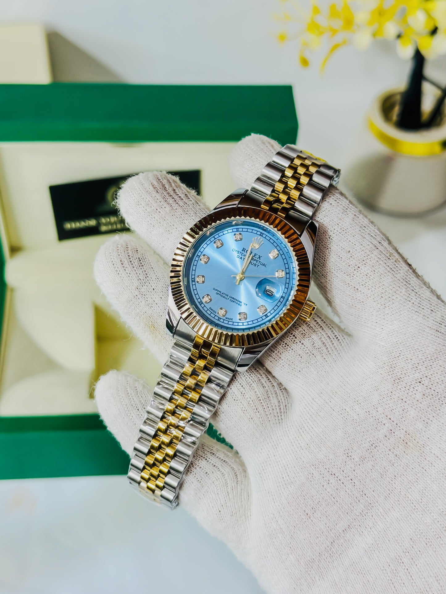 Royale Date Just - Two Tone Tiffany