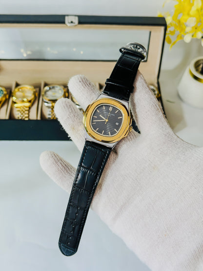 PP Two Tone Dial - Black Leather Edition