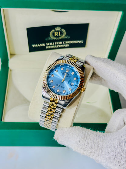 Royale Date Just - Two Tone Tiffany